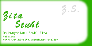 zita stuhl business card